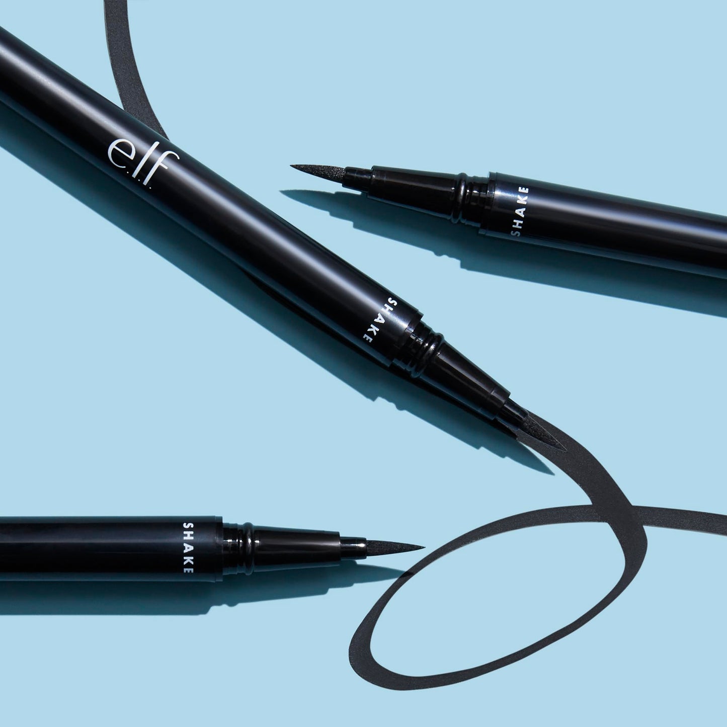 e.l.f. H2O Proof Eyeliner Pen, Felt Tip, Waterproof, Long-Lasting, High-Pigmented Liner For Bold Looks, Vegan & Cruelty-Free, Jet Black. 0.02 Fl Oz