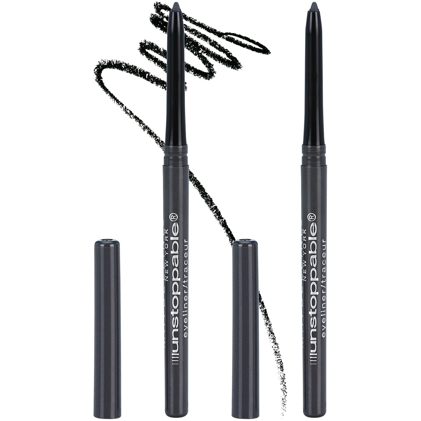 Maybelline Unstoppable Waterproof Mechanical Black Eyeliner, Onyx, 1 Count