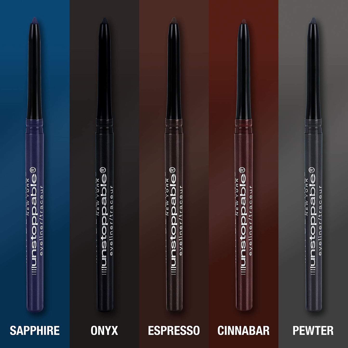 Maybelline Unstoppable Waterproof Mechanical Black Eyeliner, Onyx, 1 Count