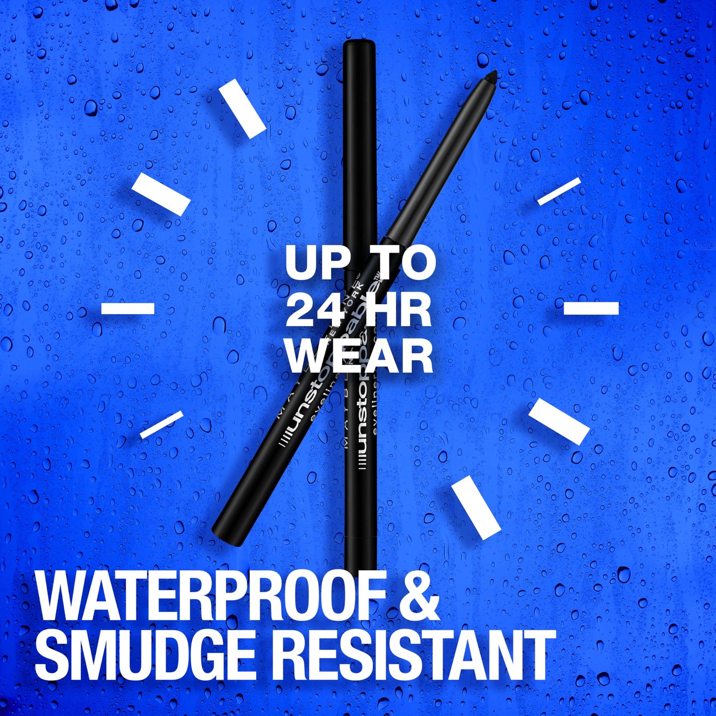 Maybelline Unstoppable Waterproof Mechanical Black Eyeliner, Onyx, 1 Count