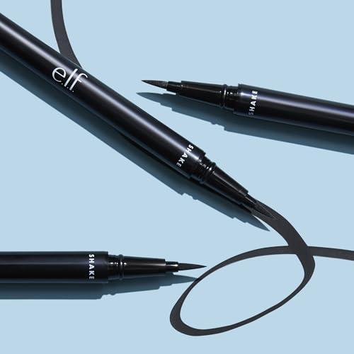 e.l.f. H2O Proof Eyeliner Pen, Felt Tip, Waterproof, Long-Lasting, High-Pigmented Liner For Bold Looks, Vegan & Cruelty-Free, Jet Black. 0.02 Fl Oz